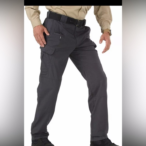 5.11 Tactical Series Men’s Pants Cargo Size 28” x30 Adjustable Waist Tan - Picture 2 of 6